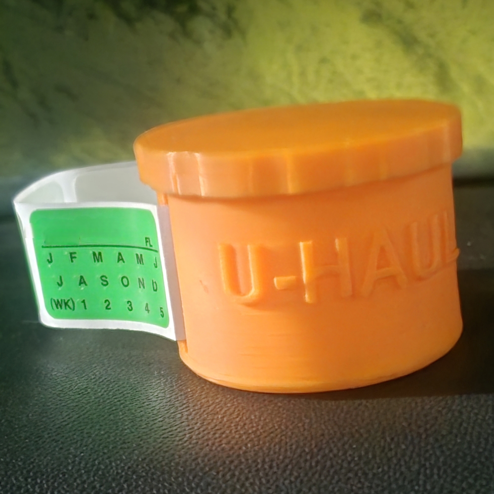 U-Haul Orange Plastic Container